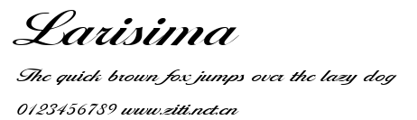 Larisima.ttf字體轉換器圖片
