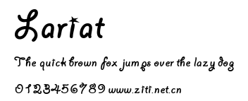 Lariat.ttf字體轉換器圖片