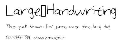 Large_Handwriting.ttf字體轉換器圖片