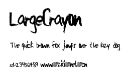 LargeCrayon.ttf字體轉換器圖片