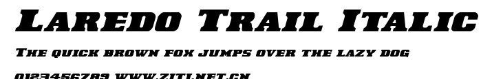 Laredo Trail Italic.ttf字體轉換器圖片