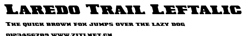 Laredo Trail Leftalic.ttf字體轉換器圖片