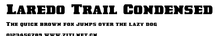 Laredo Trail Condensed.ttf字體轉換器圖片