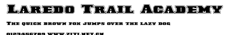 Laredo Trail Academy.ttf字體轉換器圖片
