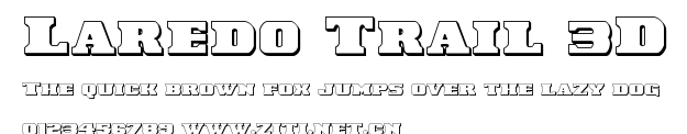 Laredo Trail 3D.ttf字體轉換器圖片