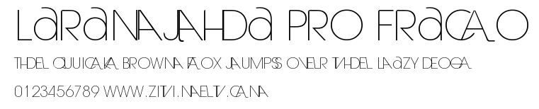 Laranjha Pro Fraco.ttf字體轉換器圖片