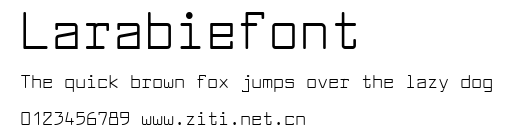 Larabiefont.ttf字體轉換器圖片