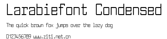 Larabiefont Condensed.ttf字體轉換器圖片