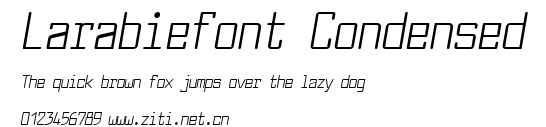 Larabiefont Condensed.ttf字體轉換器圖片