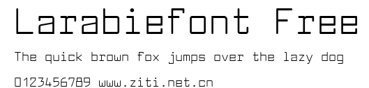 Larabiefont Free.ttf字體轉換器圖片