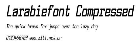 Larabiefont Compressed.ttf字體轉換器圖片