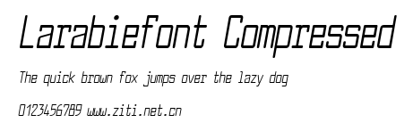 Larabiefont Compressed.ttf字體轉換器圖片
