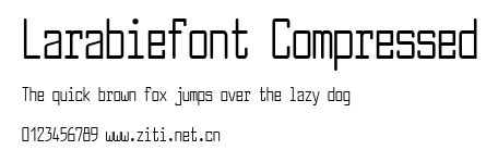 Larabiefont Compressed.ttf字體轉換器圖片