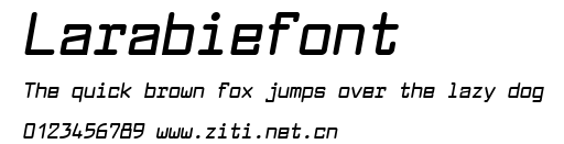 Larabiefont.ttf字體轉換器圖片