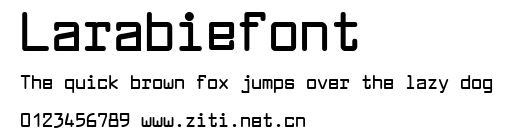 Larabiefont.ttf字體轉換器圖片