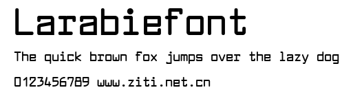 Larabiefont.ttf字體轉換器圖片