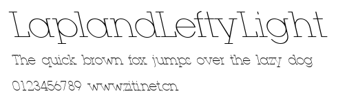 LaplandLeftyLight.ttf字體轉換器圖片