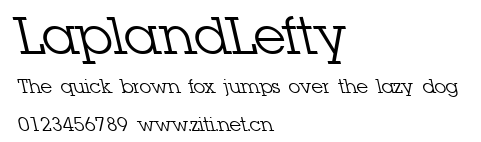 LaplandLefty.ttf字體轉換器圖片