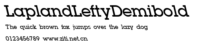 LaplandLeftyDemibold.ttf字體轉換器圖片