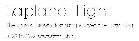 Lapland Light.ttf字體轉換器圖片