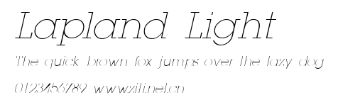 Lapland Light.ttf字體轉換器圖片