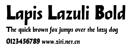 Lapis Lazuli Bold.ttf字體轉換器圖片