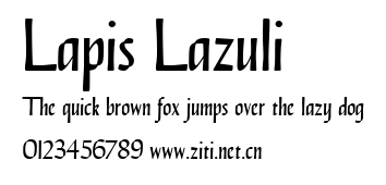Lapis Lazuli.ttf字體轉換器圖片