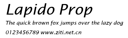 Lapido Prop.ttf字體轉換器圖片