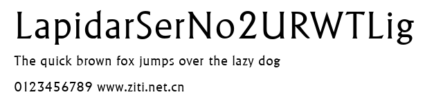 LapidarSerNo2URWTLig.ttf字體轉換器圖片