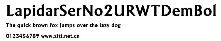 LapidarSerNo2URWTDemBol.ttf字體轉換器圖片