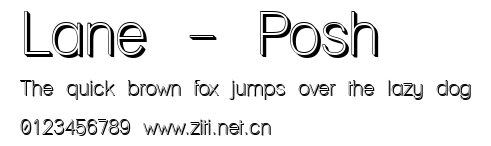 Lane - Posh.ttf字體轉換器圖片