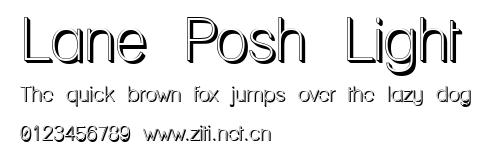 Lane Posh Light.ttf字體轉換器圖片