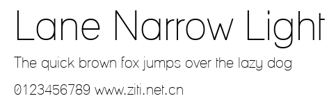 Lane Narrow Light.ttf字體轉換器圖片