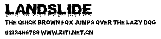 Landslide.ttf字體轉換器圖片