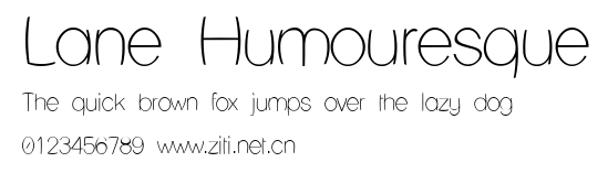 Lane Humouresque.ttf字體轉換器圖片