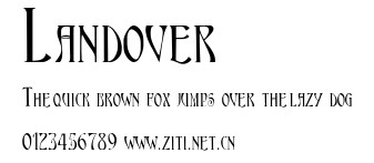 Landover.ttf字體轉換器圖片