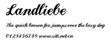 Landliebe.ttf字體轉換器圖片