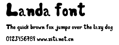 Landa font.ttf字體轉換器圖片