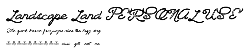Landscape Land PERSONAL USE.otf字體轉換器圖片