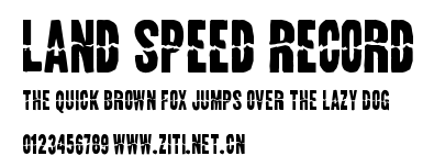 Land Speed Record.ttf字體轉換器圖片