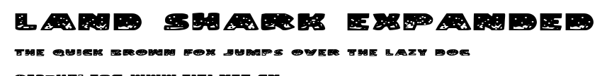 Land Shark Expanded.ttf字體轉換器圖片