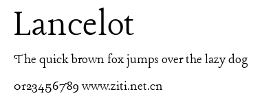 Lancelot.ttf字體轉換器圖片