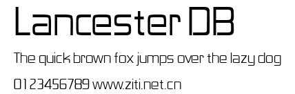 Lancester DB.ttf字體轉換器圖片