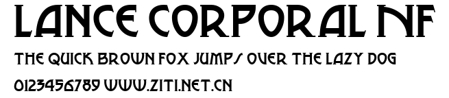 Lance Corporal NF.ttf字體轉換器圖片