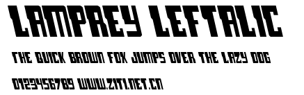 Lamprey Leftalic.ttf字體轉換器圖片