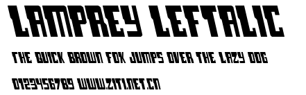 Lamprey Leftalic.ttf字體轉換器圖片