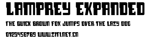 Lamprey Expanded.ttf字體轉換器圖片