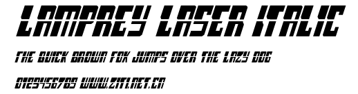 Lamprey Laser Italic.ttf字體轉換器圖片
