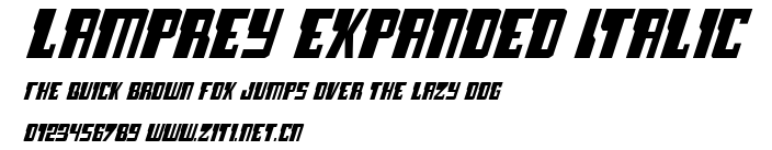 Lamprey Expanded Italic.ttf字體轉換器圖片