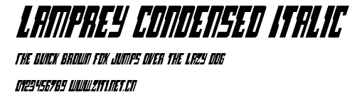 Lamprey Condensed Italic.ttf字體轉換器圖片